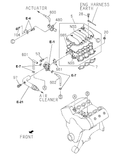 1999 Acura SLX  Hose, Water Diagram for 8972316800