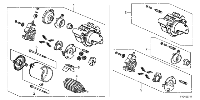2019 Acura RLX  Cover Set, Gear Diagram for 31201R9SA01