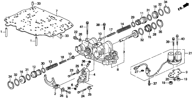 1997 Acura TL  Sleeve, Servo Detent Diagram for 24530PN1000