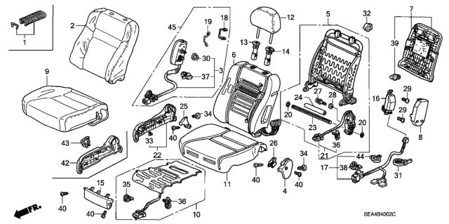 2005 Acura TSX  Opds Unit Diagram for 81161SEAJ11