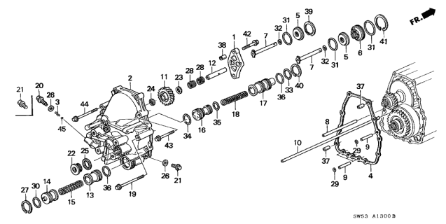 1997 Acura TL  O-Ring (20.2X2.4) (Nok) Diagram for 91331PL5J00