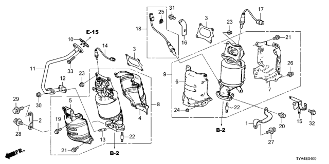 2022 Acura MDX  Stay Complete, Rear Diagram for 3653561AA00