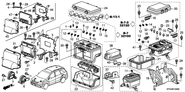 2011 Acura MDX  Screw-Washer (5X14) Diagram for 90129S84000