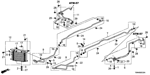 2018 Acura NSX  Pipe Assembly, Gear Oil (D) Diagram for 2525058HA03