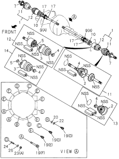 1997 Acura SLX  Washer, Plain (Id=8) (Gear Ratio 41/10) Diagram for 9091645080