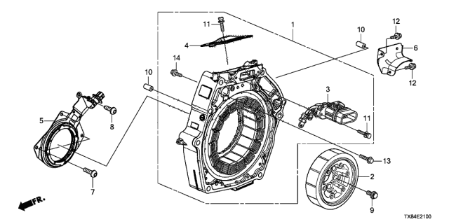 2013 Acura ILX Hybrid Bolt, Flange (12MM) Diagram for 90011PH3000