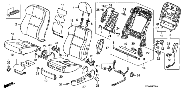 2008 Acura RDX  Bolt-Washer (10X22) Diagram for 90143SR3000