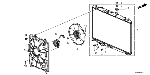 2021 Acura RDX NUT, FLANGE (5MM) Diagram for 900416A0A01