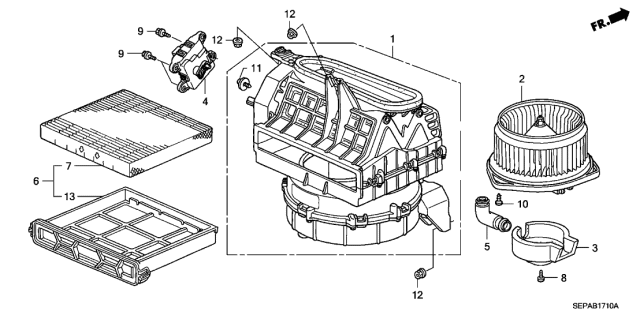 2008 Acura TL  Cover, Motor Diagram for 79311SDNA01
