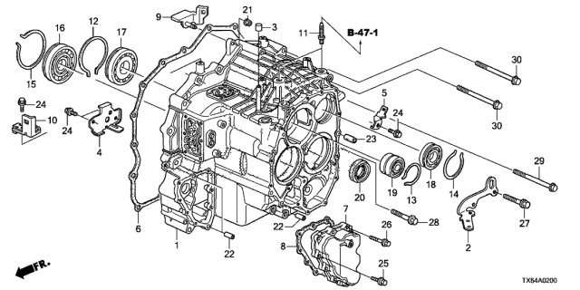 2014 Acura ILX  Bolt, Stud (12X83.8) Diagram for 90380S10000