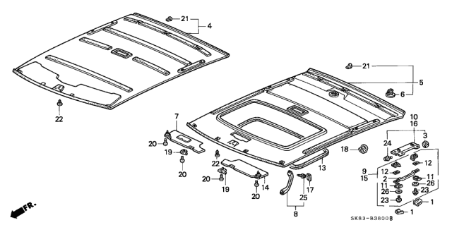 1993 Acura Integra  Screw-Washer (6X16) Diagram for 938910601608