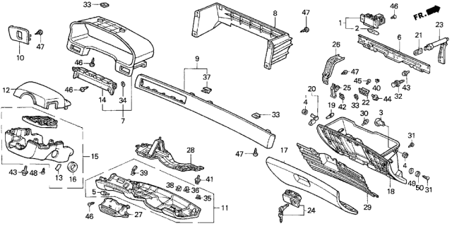 1997 Acura CL  Screw, Tapping (4X12) (Po) Diagram for 90123SM4000