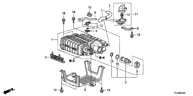 2014 Acura TSX  Box, Fuel Drain Diagram for 17743TA0A02