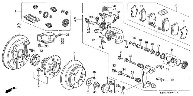 1997 Acura CL  Rod Diagram for 43229SY8A03