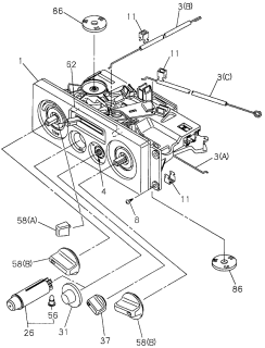 1997 Acura SLX  Cable, Control Lever Diagram for 8971167631