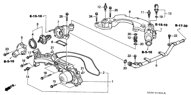2001 Acura RL  Bolt, Flange (6X50) Diagram for 90052PY3000
