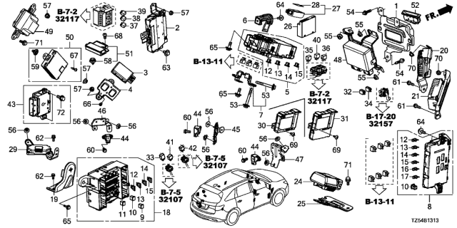 2020 Acura MDX  Grommet, Screw (5MM) Diagram for 91602SL0000