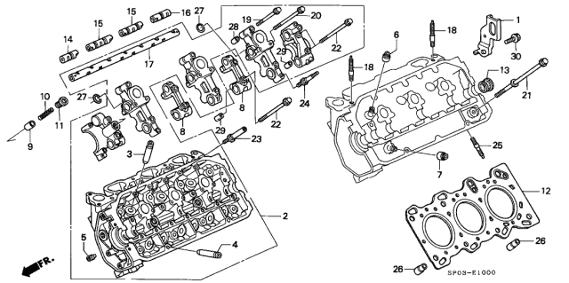 1992 Acura Legend  Bolt-Washer (11X164) Diagram for 90005PH7003