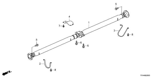 2022 Acura MDX Bolt, Flange (10X29) Diagram for 90382SH9003
