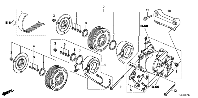 2013 Acura TSX Valve Assembly, Safety Diagram for 38801RL5A01