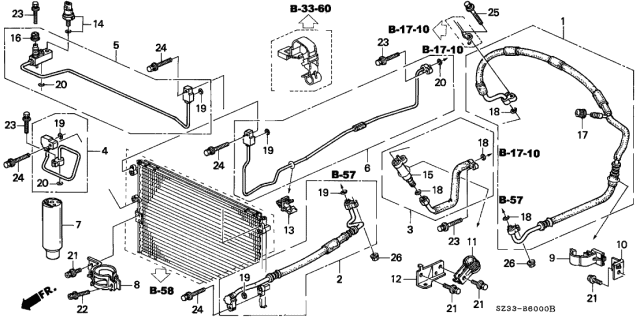 1997 Acura RL  Bolt-Washer (6X20) Diagram for 934030602004