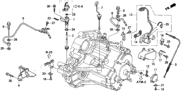 2025 Acura ADX Dipstick (ATF) Diagram for 25610P4RA01