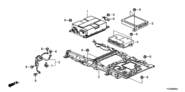 2016 Acura RLX Stay, IPU Harness (A) Diagram for 1N8525K1000