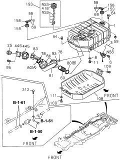1997 Acura SLX  Neck, Fuel Filler Diagram for 8970176992