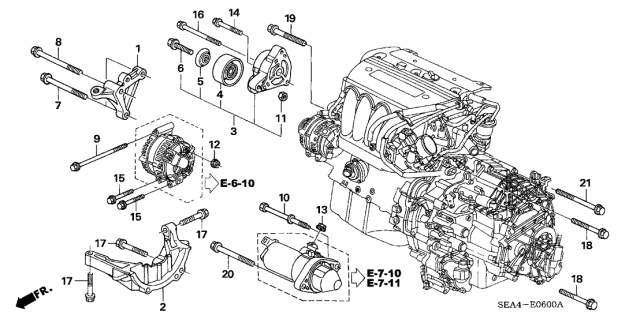 2006 Acura TSX  Bolt, Special (10X28) Diagram for 90002PNA000