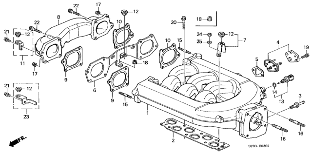 1998 Acura CL  Bolt, Stud (8X50) Diagram for 92900080501B