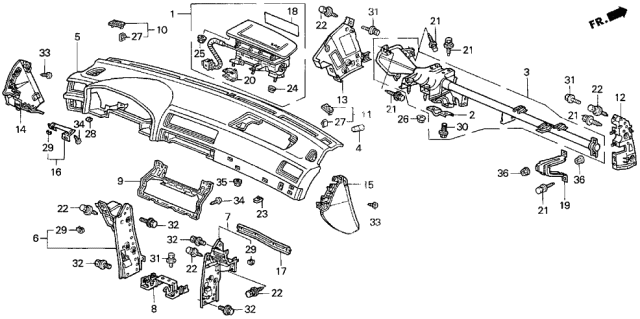 1997 Acura CL  Bolt-Washer (10X20) Diagram for 934031002008