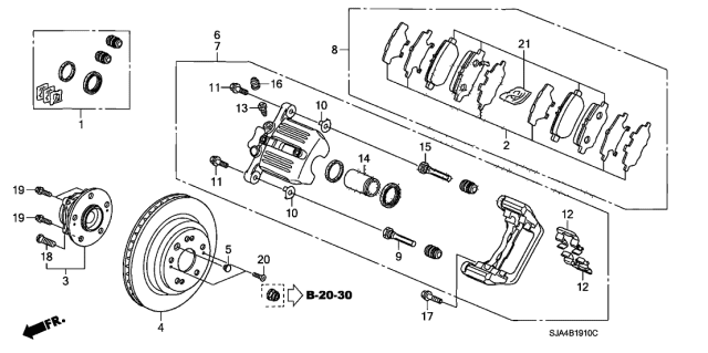 2006 Acura RL  Washer Diagram for 43236SJA003
