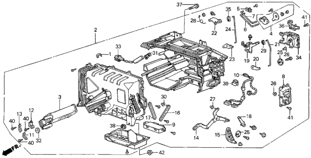 1987 Acura Legend  Bush (5MM) Diagram for 79193SD4003