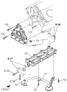 1996 Acura SLX Pump Assembly, Oil Diagram for 8971038640