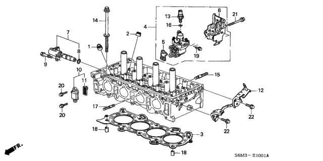 2003 Acura RSX  Cover, Vtec Spool Valve Diagram for 15816PNA013
