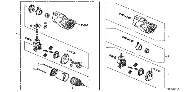 2020 Acura MDX  Cover, Switch Diagram for 31211R0AJ01