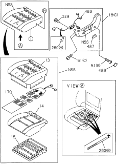 1997 Acura SLX  Clip, Harness Diagram for 8970862790