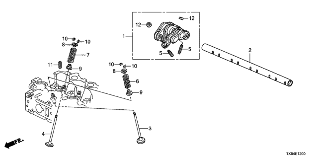 2014 Acura ILX Hybrid Spring, Intake Valve (Yellow) (Nippon Hatsujo) Diagram for 14761RMX003