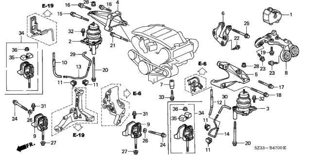 2002 Acura RL  Bolt, Flange (10X22) Diagram for 957011002208