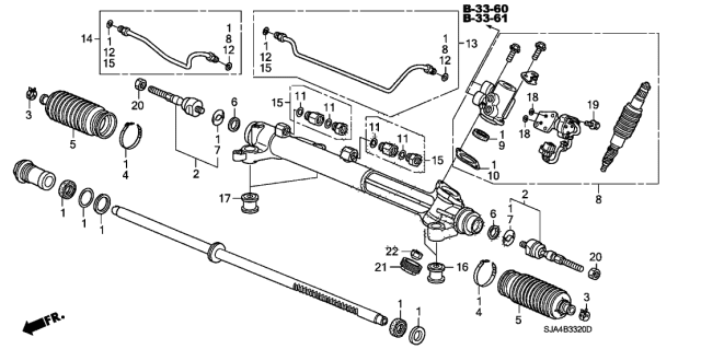2010 Acura RL O-Ring Diagram for 53698SJAA01