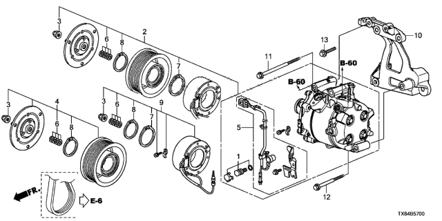 2013 Acura ILX Protector Set, Thermal Diagram for 38908R1AA01