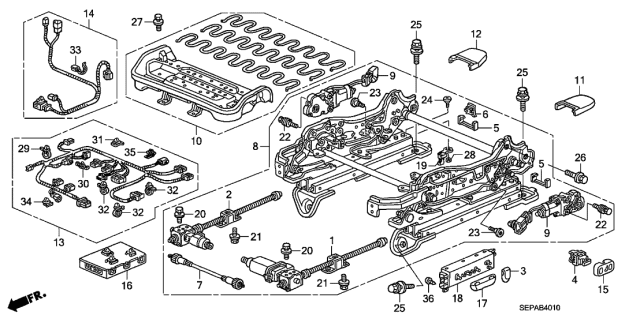 2008 Acura TL  Bolt, Height (M6X33.5) Diagram for 90103SEP003