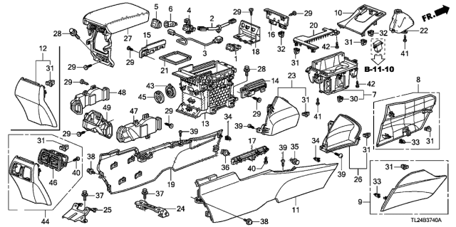 2011 Acura TSX  Base, Cool Valve Diagram for 83417TL0G41