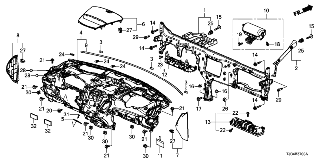 2019 Acura RDX  Bolt-Washer (8X50) Diagram for 90107S7S000