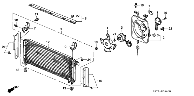 1990 Acura Integra  Washer, Plain (7MM) (Mitsuba) Diagram for 90403PA0004