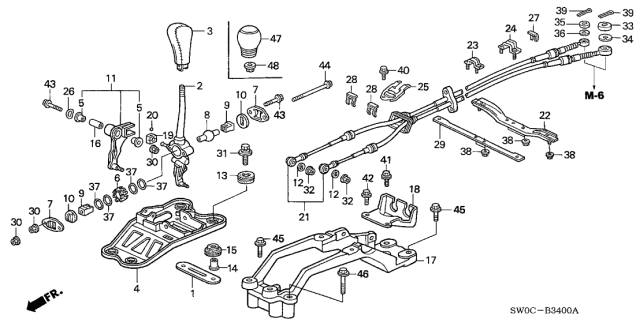2005 Acura NSX  O-Ring (2.3X24.5) Diagram for 91301SD9000