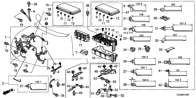 2015 Acura MDX  Cable Diagram for 32601TZ5A00