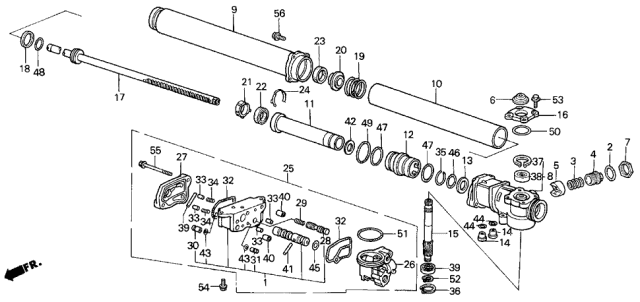 1988 Acura Legend  O-Ring (27.5X2) (Arai) Diagram for 91354SD4952