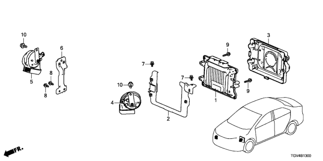 2021 Acura TLX Control Module, Powertrain Diagram for 378206S8A63