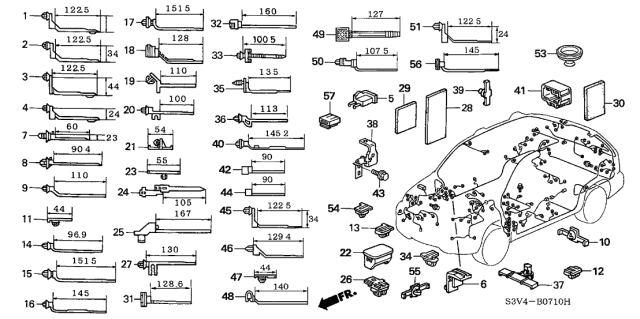 2005 Acura MDX  Stay G, Engine Harness Diagram for 32747RDJA01